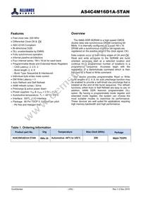 AS4C4M16D1A-5TAN Datasheet Page 2