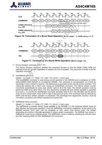 AS4C4M16S-6BINTR Datasheet Page 15