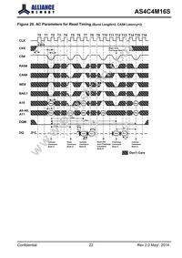 AS4C4M16S-6BINTR Datasheet Page 22