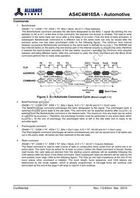 AS4C4M16S-6TAN Datasheet Page 7