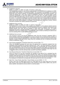 AS4C4M16SA-5TCN Datasheet Page 17
