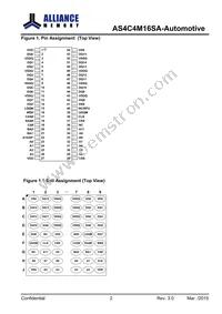 AS4C4M16SA-6BANTR Datasheet Page 3