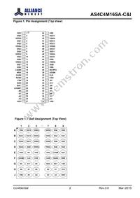AS4C4M16SA-6BINTR Datasheet Page 3