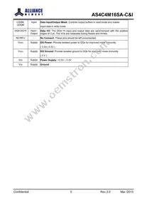 AS4C4M16SA-6BINTR Datasheet Page 6