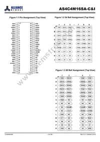 AS4C4M16SA-7BCN Datasheet Page 3