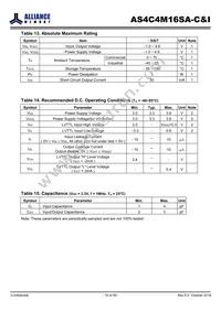 AS4C4M16SA-7BCN Datasheet Page 18