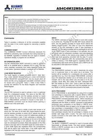 AS4C4M32MSA-6BIN Datasheet Page 13