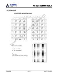 AS4C512M16D3LA-10BIN Datasheet Page 3