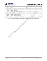 AS4C512M16D3LA-10BIN Datasheet Page 5