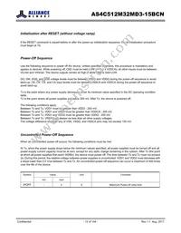 AS4C512M32MD3-15BCNTR Datasheet Page 12
