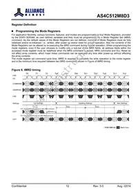AS4C512M8D3-12BINTR Datasheet Page 12