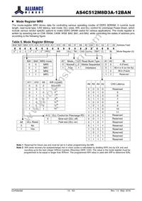 AS4C512M8D3A-12BAN Datasheet Page 14