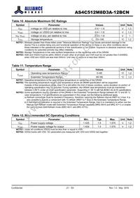 AS4C512M8D3A-12BCNTR Datasheet Page 21