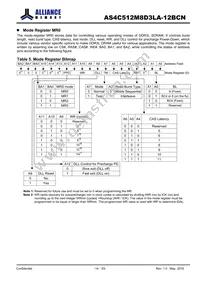 AS4C512M8D3LA-12BCN Datasheet Page 14