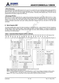 AS4C512M8D3LA-12BCN Datasheet Page 16
