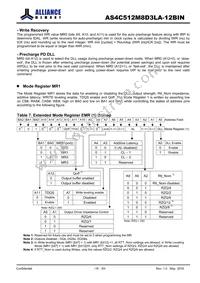 AS4C512M8D3LA-12BINTR Datasheet Page 16