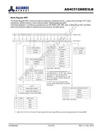 AS4C512M8D3LB-12BAN Datasheet Page 10