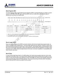 AS4C512M8D3LB-12BANTR Datasheet Page 12