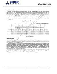 AS4C64M16D1-6TINTR Datasheet Page 12