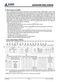 AS4C64M16D2-25BAN Datasheet Page 10