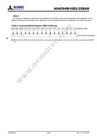 AS4C64M16D2-25BAN Datasheet Page 13