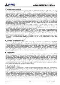 AS4C64M16D2-25BANTR Datasheet Page 15