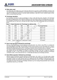 AS4C64M16D2-25BANTR Datasheet Page 17