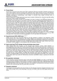 AS4C64M16D2-25BANTR Datasheet Page 20