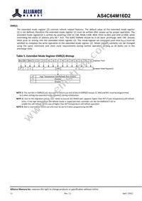AS4C64M16D2-25BIN Datasheet Page 12