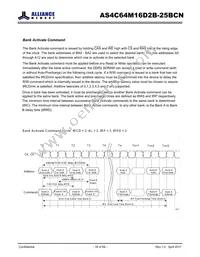 AS4C64M16D2B-25BCN Datasheet Page 16