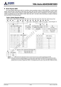 AS4C64M16D3-12BANTR Datasheet Page 14