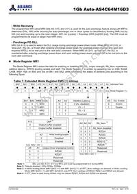 AS4C64M16D3-12BANTR Datasheet Page 16