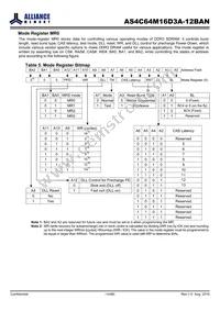 AS4C64M16D3A-12BANTR Datasheet Page 14