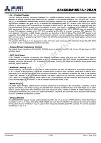 AS4C64M16D3A-12BANTR Datasheet Page 17