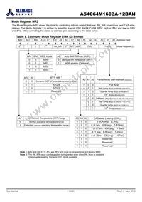 AS4C64M16D3A-12BANTR Datasheet Page 18