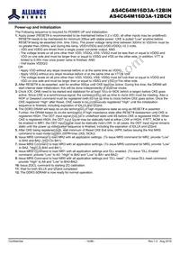 AS4C64M16D3A-12BINTR Datasheet Page 10