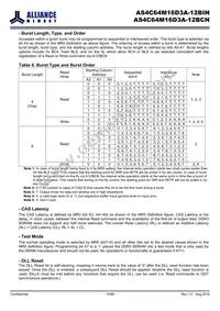 AS4C64M16D3A-12BINTR Datasheet Page 15