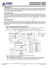 AS4C64M16D3A-12BINTR Datasheet Page 16