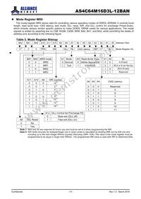 AS4C64M16D3L-12BAN Datasheet Page 14