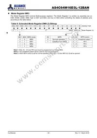 AS4C64M16D3L-12BAN Datasheet Page 20