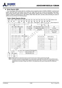 AS4C64M16D3LA-12BAN Datasheet Page 14