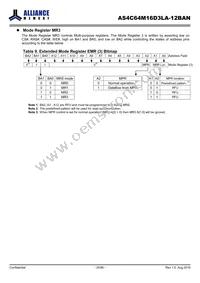AS4C64M16D3LA-12BAN Datasheet Page 20