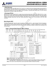 AS4C64M16D3LA-12BINTR Datasheet Page 16