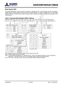 AS4C64M16D3LB-12BAN Datasheet Page 16