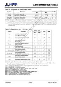 AS4C64M16D3LB-12BAN Datasheet Page 23