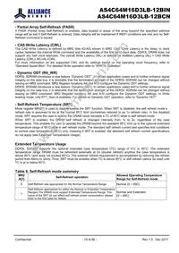 AS4C64M16D3LB-12BINTR Datasheet Page 19