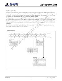 AS4C64M16MD1-5BINTR Datasheet Page 6