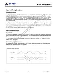 AS4C64M16MD1-5BINTR Datasheet Page 8