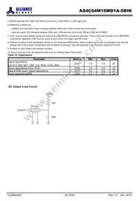 AS4C64M16MD1A-5BINTR Datasheet Page 23