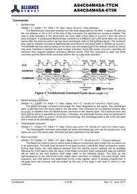 AS4C64M4SA-6TIN Datasheet Page 8